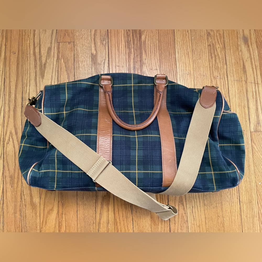 Vintage Ralph Lauren Tartan Duffle Bag